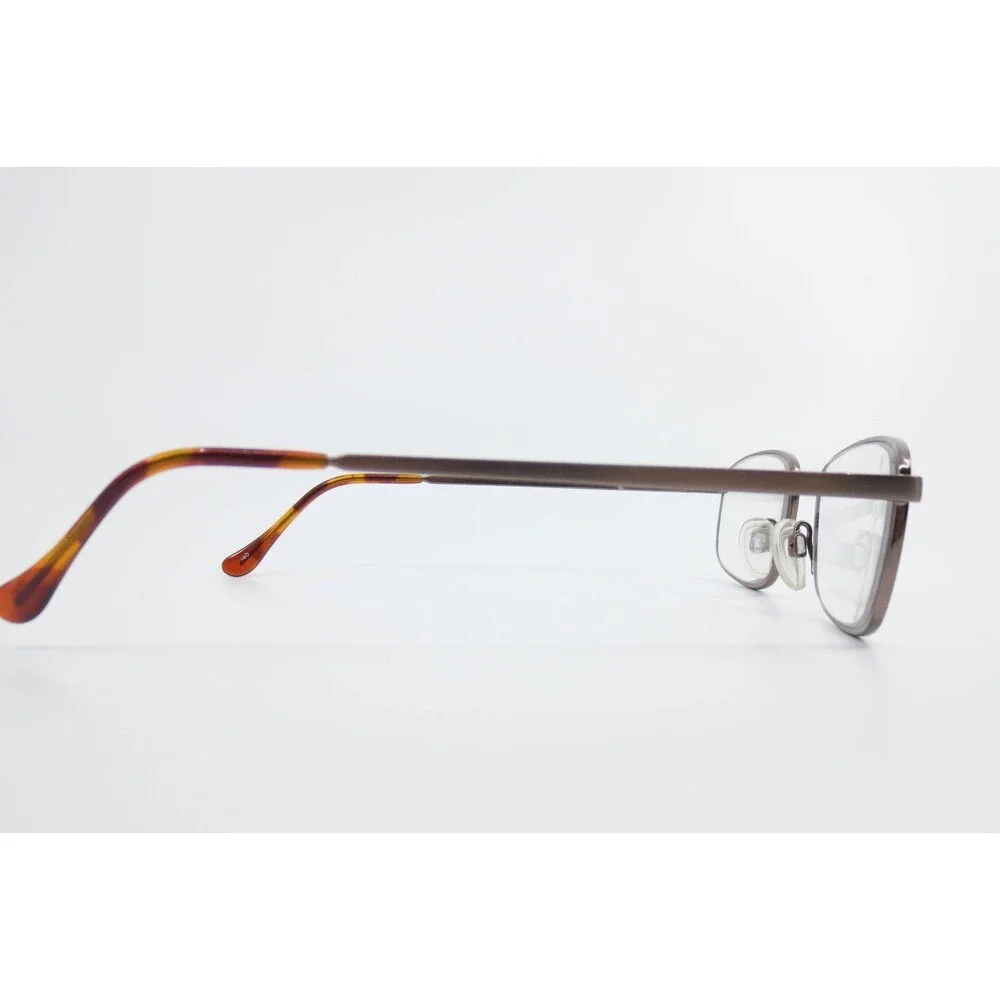 Titmus T264 ANB CS64 Z87-2 Brown Metal Rectangular Safety Eyeglass Frames